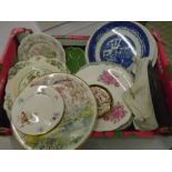 Box of china plates