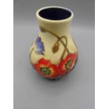 Moorcroft Style Old Tupton Ware Vase 6 inches tall no damage