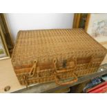 Wicker Picnic Basket and Bag