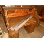 Vintage Oak Roll Top Desk Renovation project