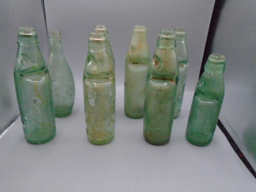 6 codd marble bottles, Wisbech and 2 others all from Wisbech