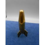 Brass Rocket 8 inches tall