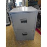 2 door filing cabinet with key