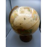 Replogle Globes Inc World Globe approx 16 inches tall