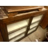Vintage 2 door Oak bookcase with adjustable shelves