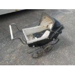 Vintage Silver Cross Dolls Pram