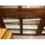 Vintage 2 door Oak bookcase with adjustable shelves