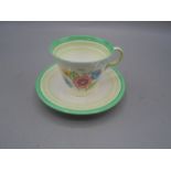 Shelly Poesies Cup and Saucer cup 6 cm tall saucer 12 cm wide ( no damage )
