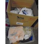 Towels, hankies etc large box full