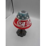 Coca Cola Tealight Candle Lamp 8 inches tall