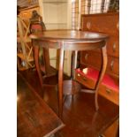 Victorian Round Mahogany Side Table 23 inches tall 29 tall