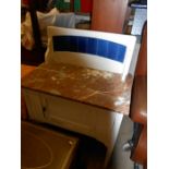 Marble Top Washstand with tile back