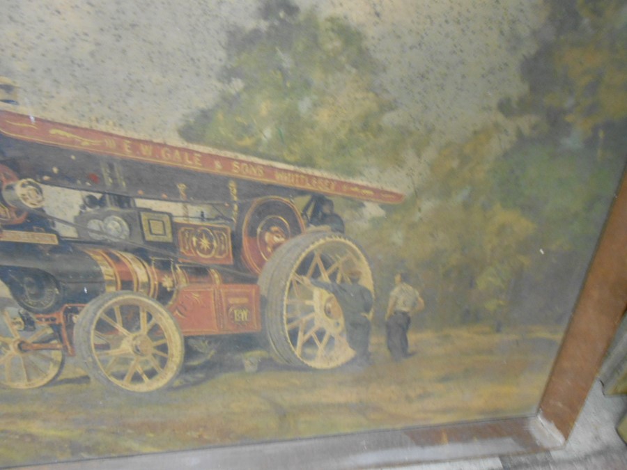 Coulson Traction Engine Print 26 x 19 inches and one other - Image 3 of 8