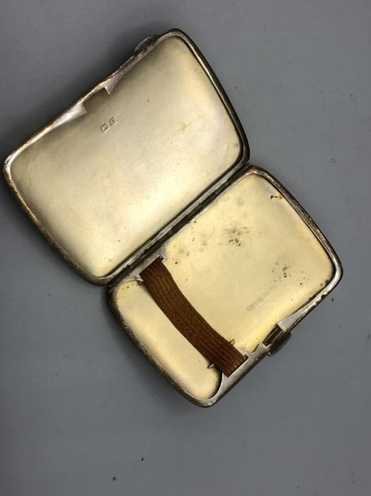 Art Deco Guilloché enamel Silver Cigarette Case - Image 5 of 7