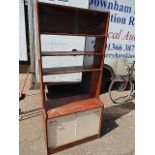 Mid Century Retro Display Unit / Room Divider 30 x 66 1/2 inches 14 deep at base