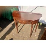 Demi lune hall table