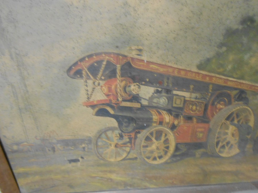 Coulson Traction Engine Print 26 x 19 inches and one other - Image 2 of 8