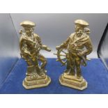 2 Britain's Pride Brass Doorstops 11 inches tall