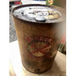 Vintage Red Ex Barrel