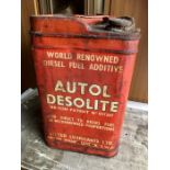 Vintage Autol Desolite Barrel 25 x 25 cm 43 tall