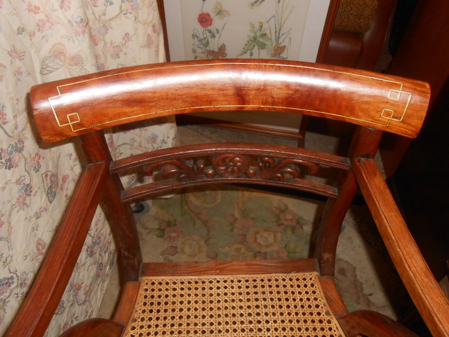 Cane Seated Armchair - Image 2 of 4