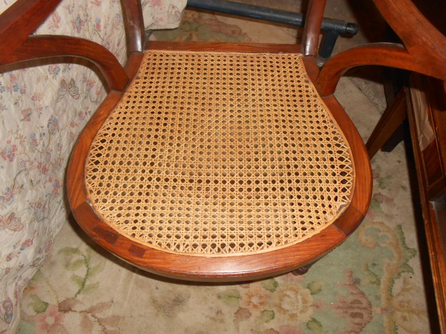 Cane Seated Armchair - Image 3 of 4