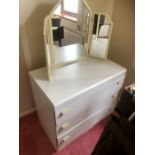 Pair of Modern Alstons style bedside drawers and matching dressing Table ( draw runners need