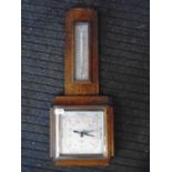 Oak cased barometer