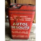 Vintage Autol Desolite Barrel 25 x 25 cm 43 tall