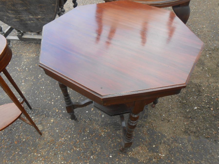 Victorian Hexagonal Mahogany Table