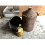 Vintage United Lubricants Oil Jug , Funnel and Can
