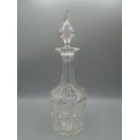 Cut glass decanter