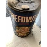 Vintage Speedwell Lubricants Barrel