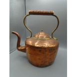 Copper goose neck kettle