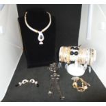 costume jewellery surplus stock from local jewellers, all new and unworn to include bracelets,