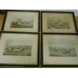 A Set of J Harris Engravings ‘R Ackermanns Steeple Chase Scraps “by H Alken 7 1/2 X 5 inches