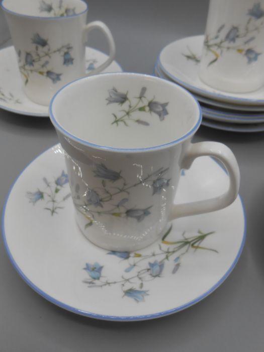 Elizabethan Staffordshire Moorland Pattern 8 Cups and Saucers - Image 2 of 3