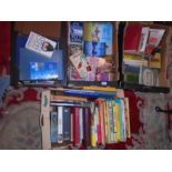 4 boxes of books