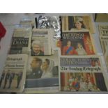 Vintage newspapers, all Royal events