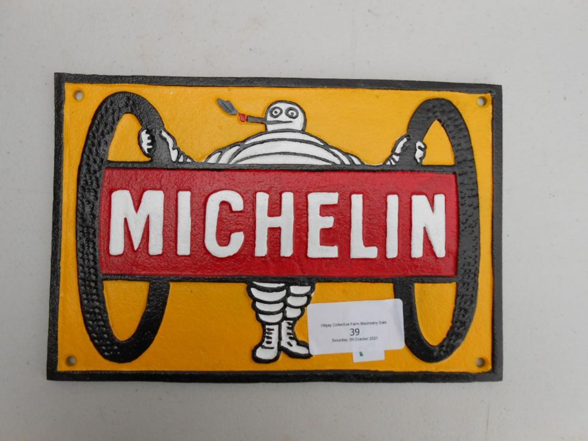 Michelin with 2 tyres plaque