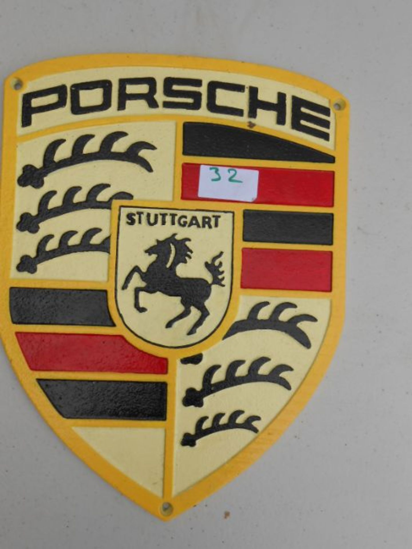 Porsche wall plaque