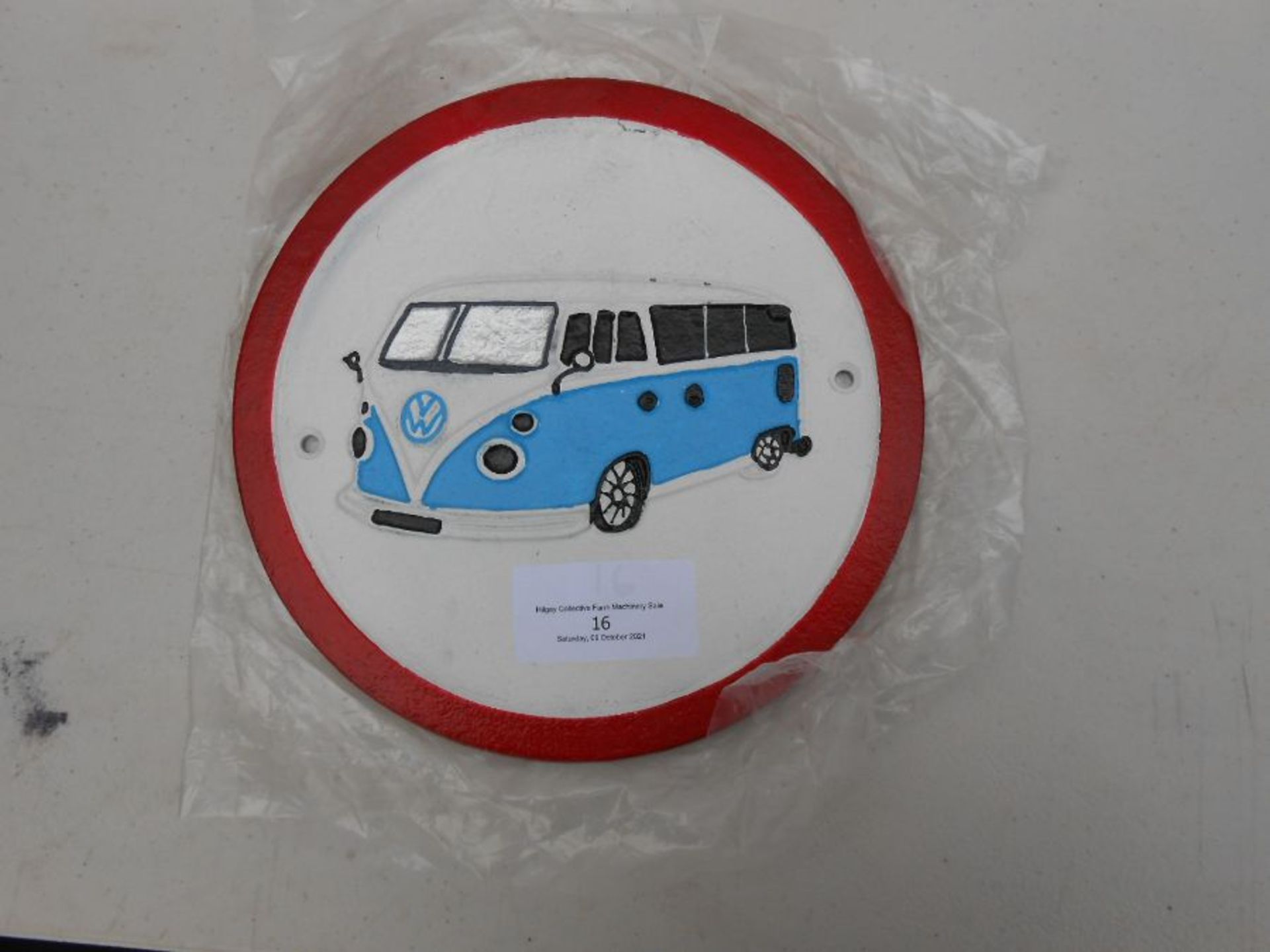 VW split screen plaque