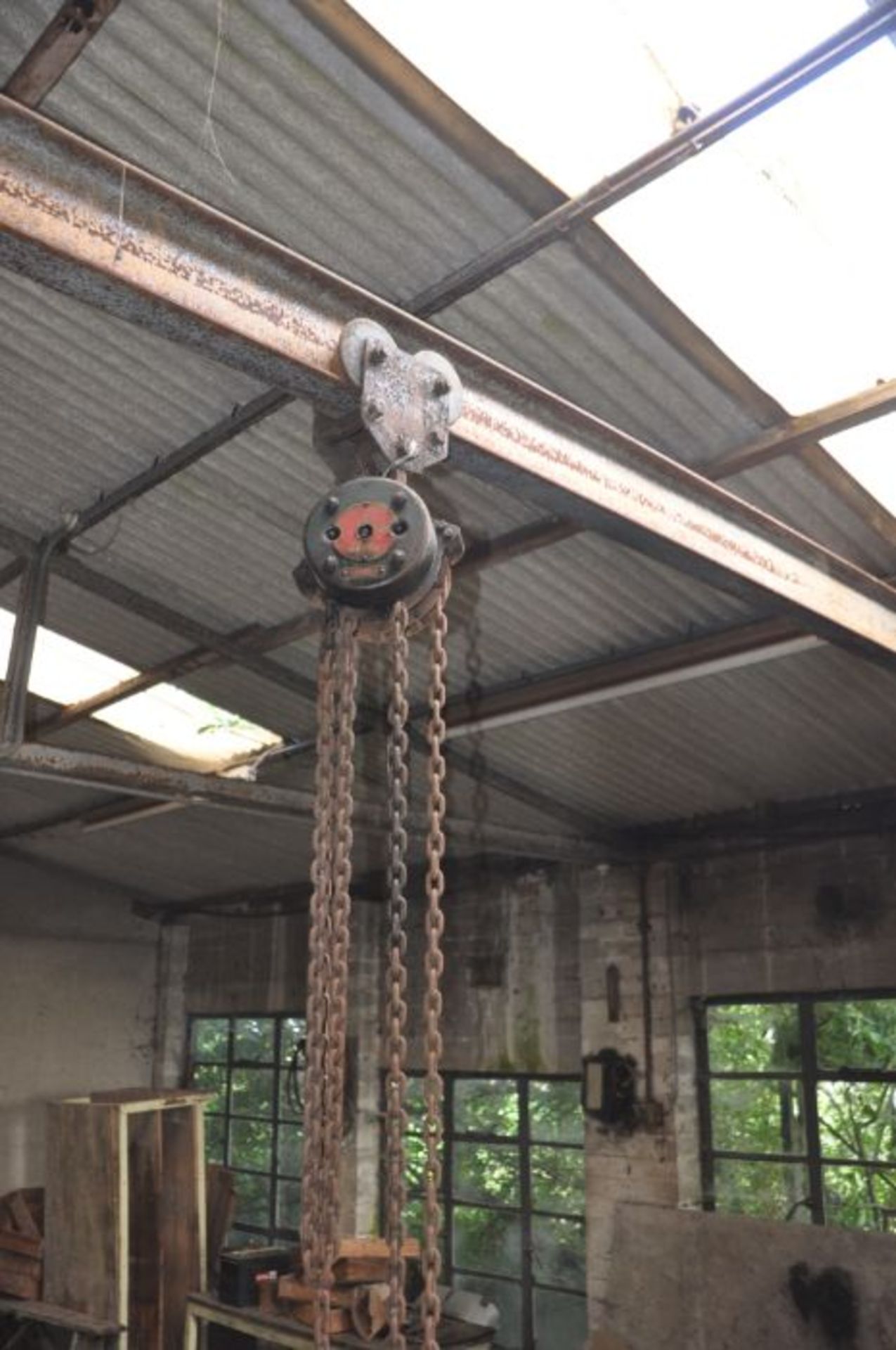 Workshop block & tackle 10CWT with running gear