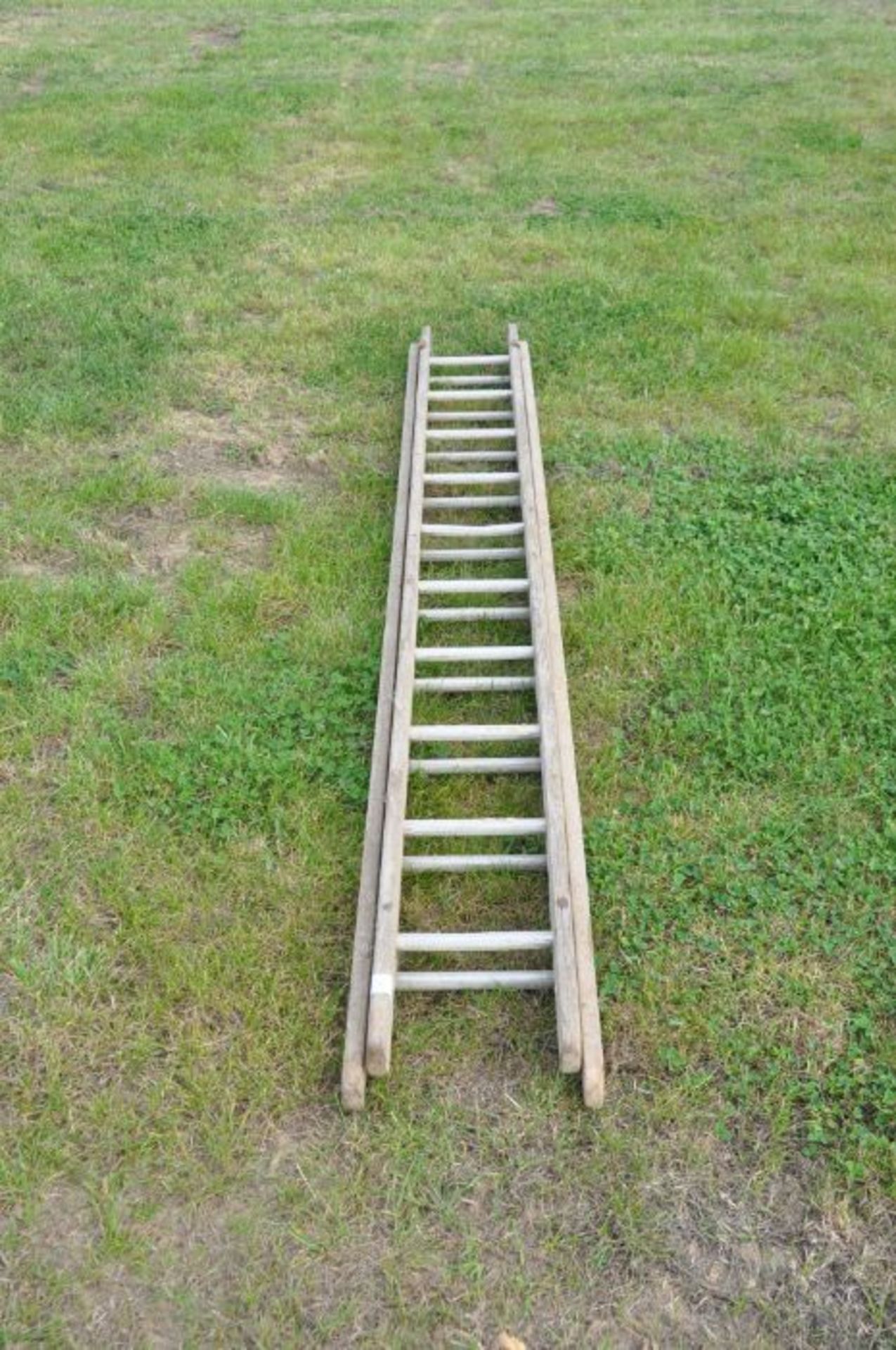 1 wooden ladder - Image 2 of 2