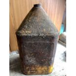 Vintage Shell Tractor Oil can ( missing lid )