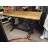 Oak refectory table