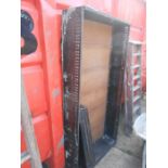 Vintage Steel Shelving Unit with adjustable steel shelves 113 x 94 cm 24 cm deep
