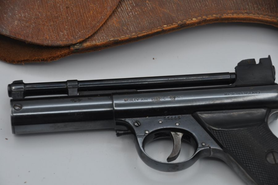 A WEBLEY .177 AIR PISTOL AND HOLSTER - Image 3 of 4