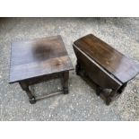 Small gate leg table and small table