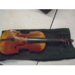 Violin, no makers name, as found